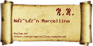 Nátán Marcellina névjegykártya